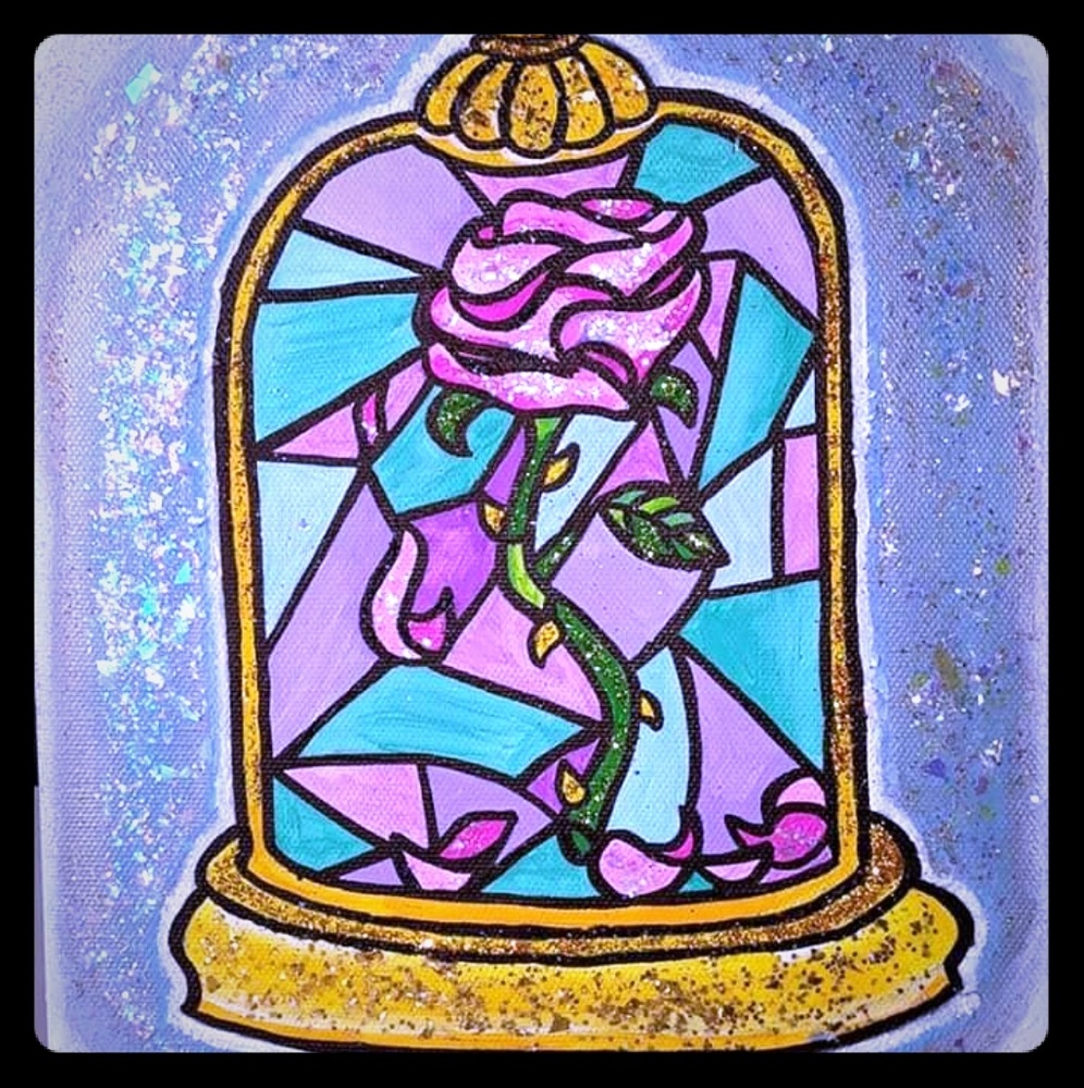 Beauty & the Beast custom painting